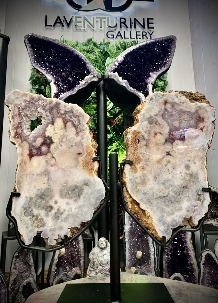 Design objects - PINK AMETHYST XL: DECORATIVE OBJECT (UNIQUE HANDMADE PIECE) - LAVENTURINE GALLERY