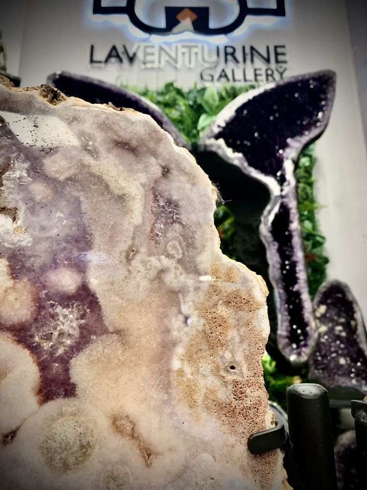 Design objects - PINK AMETHYST XL: DECORATIVE OBJECT (UNIQUE HANDMADE PIECE) - LAVENTURINE GALLERY