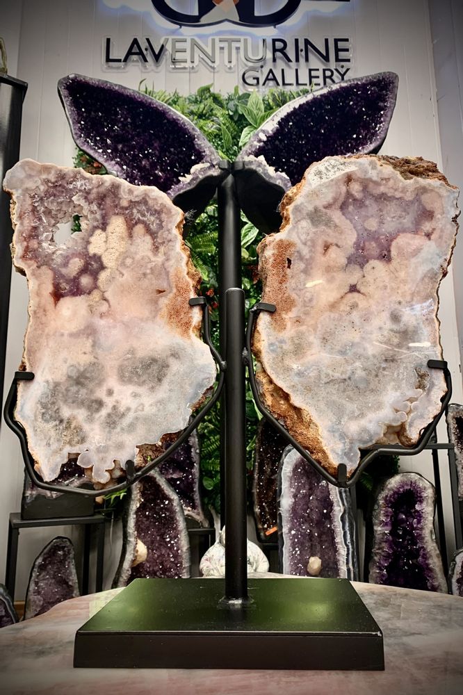 Design objects - PINK AMETHYST XL: DECORATIVE OBJECT (UNIQUE HANDMADE PIECE) - LAVENTURINE GALLERY