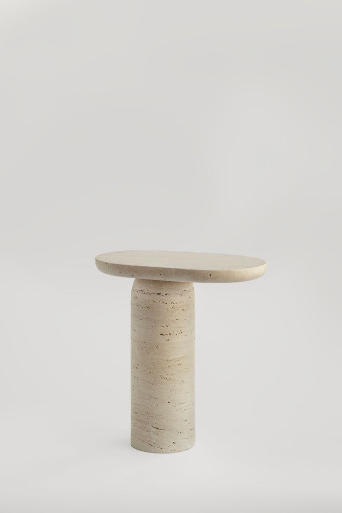 Other tables - BOLD - TRAVERTINE SIDE TABLE - KIWANO CONCEPT