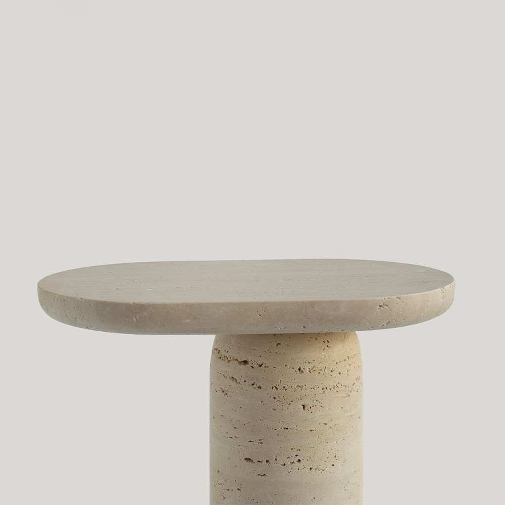 Other tables - BOLD - TRAVERTINE SIDE TABLE - KIWANO CONCEPT