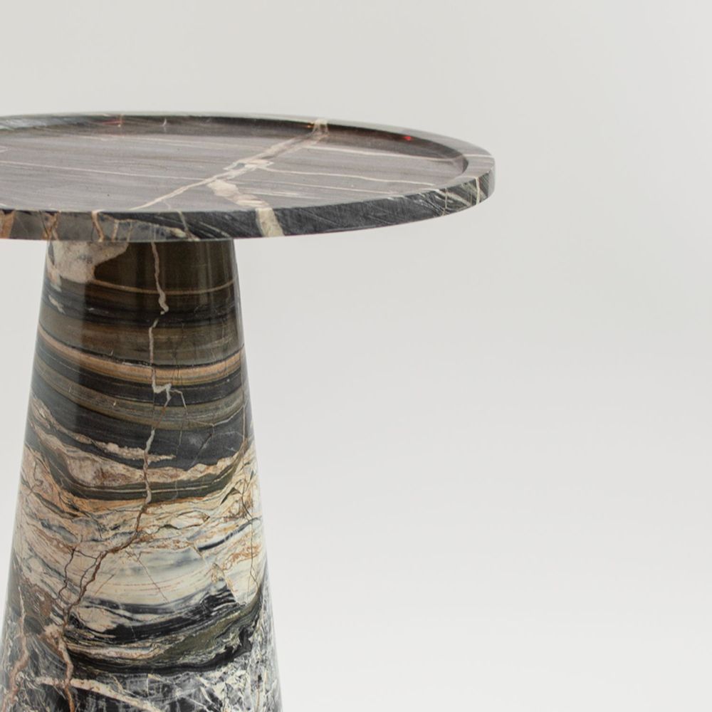 Autres tables - CONE SIDE TABLE | PICASSO MARBLE - KIWANO CONCEPT