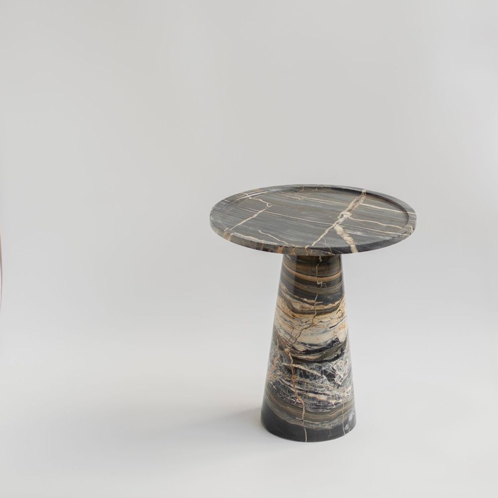 Autres tables - CONE SIDE TABLE | PICASSO MARBLE - KIWANO CONCEPT