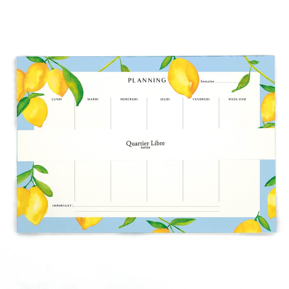 Stationery - Quartier Libre weekly planning - QUARTIER LIBRE PAPIER