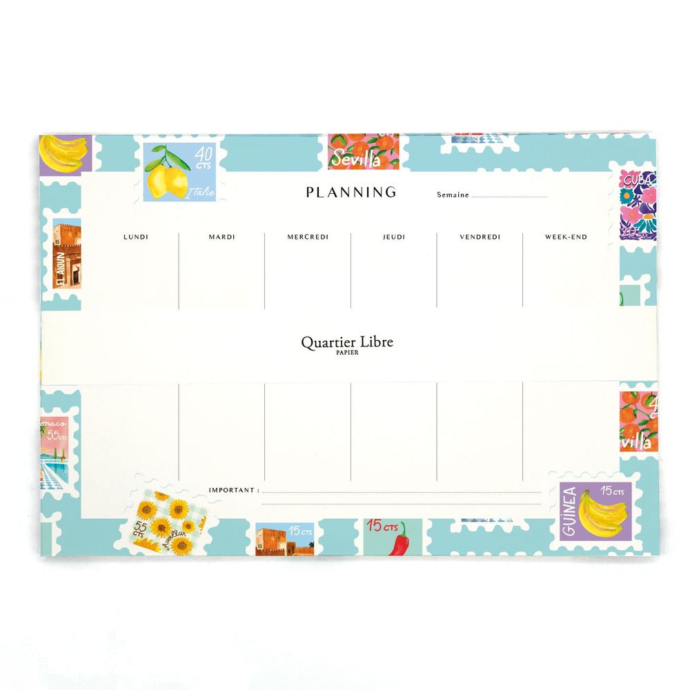 Stationery - Quartier Libre weekly planning - QUARTIER LIBRE PAPIER