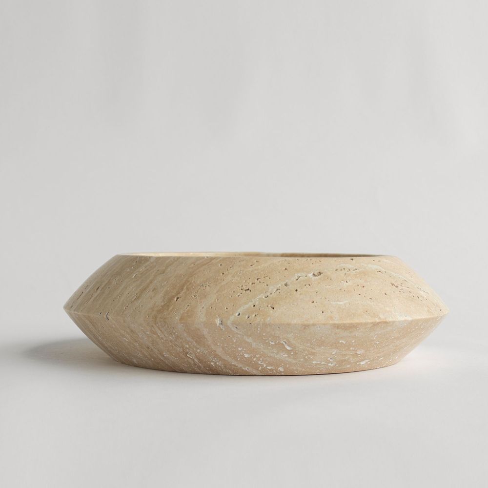 Objets design - TRAVERTINE ECLIPSE BOWL - KIWANO CONCEPT