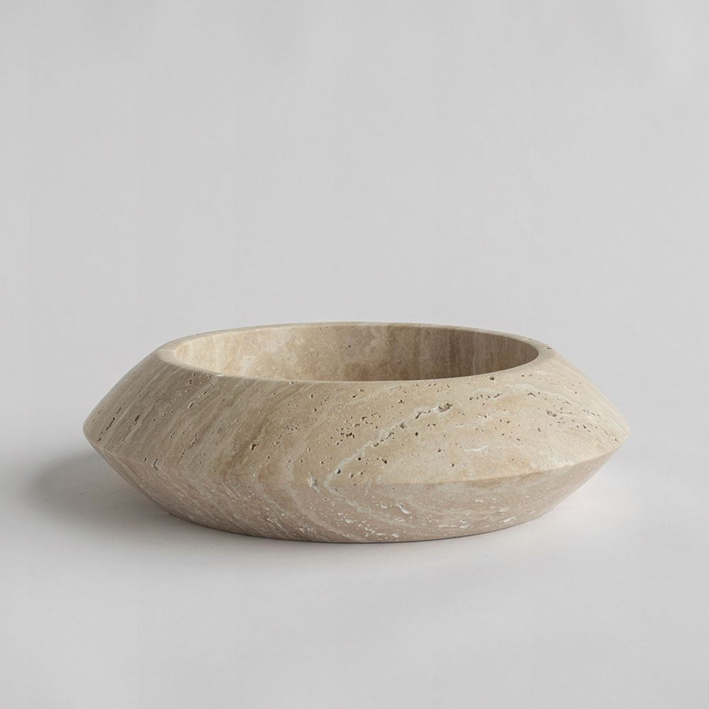 Objets design - TRAVERTINE ECLIPSE BOWL - KIWANO CONCEPT