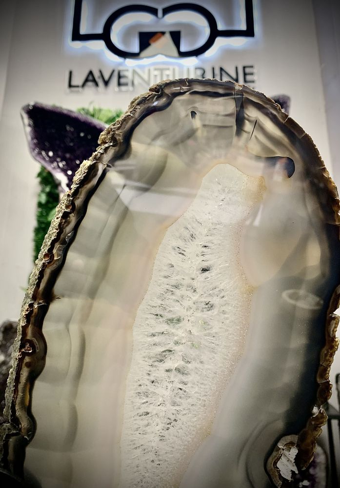 Objets design - Le papillon en Agate : Objet design (Pièce unique) - LAVENTURINE GALLERY