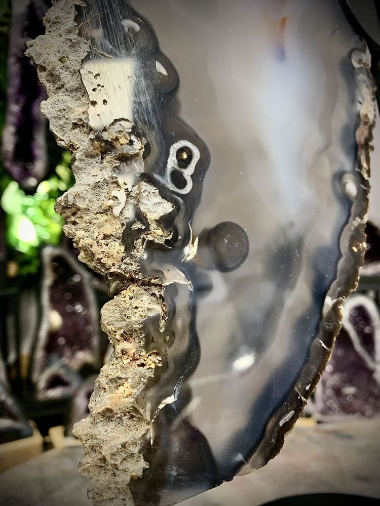 Objets design - Le papillon en Agate : Objet design (Pièce unique) - LAVENTURINE GALLERY