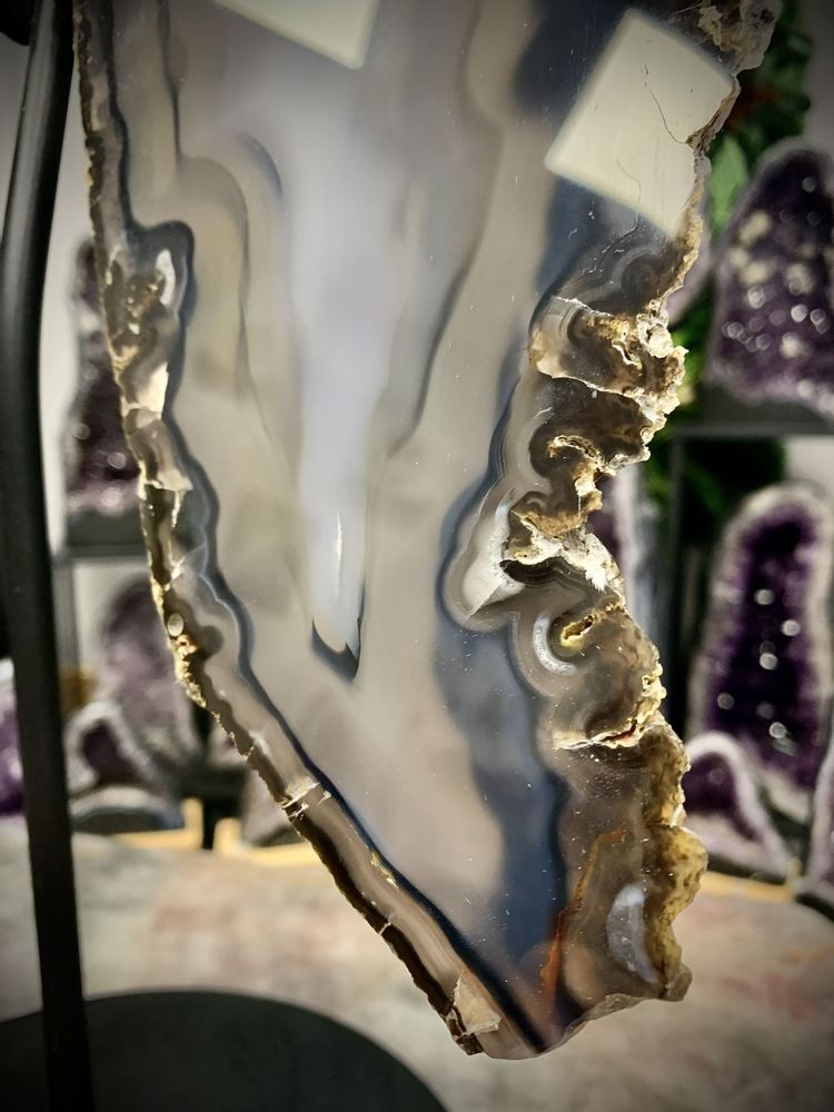 Objets design - Le papillon en Agate : Objet design (Pièce unique) - LAVENTURINE GALLERY