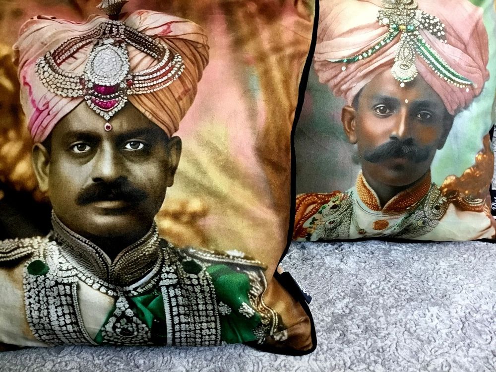 Fabric cushions - Maharaja CUSHIONS - BLUE SHAKER
