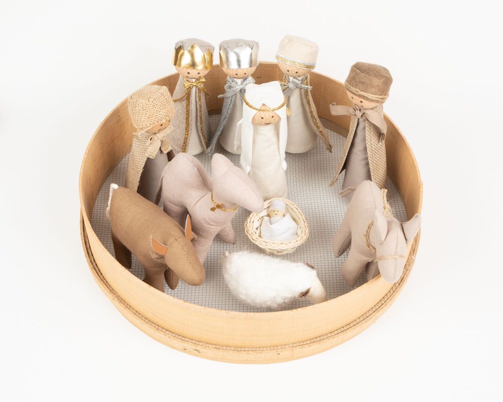 Nativity scenes and santons - Christmas Nativity Scene - Durable, Decoration 35cm diameter - LITTLE SIROKO