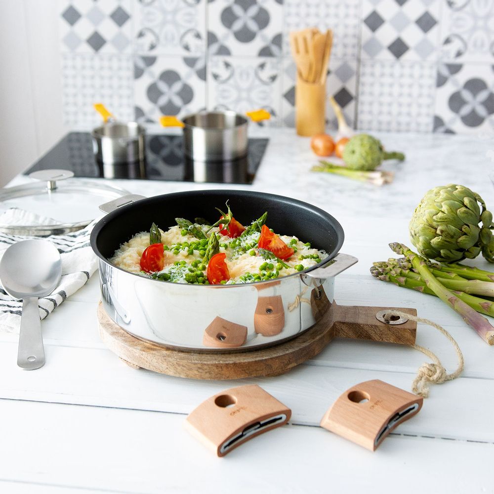Platter and bowls - Casteline collection - fixed and removable handle - CRISTEL
