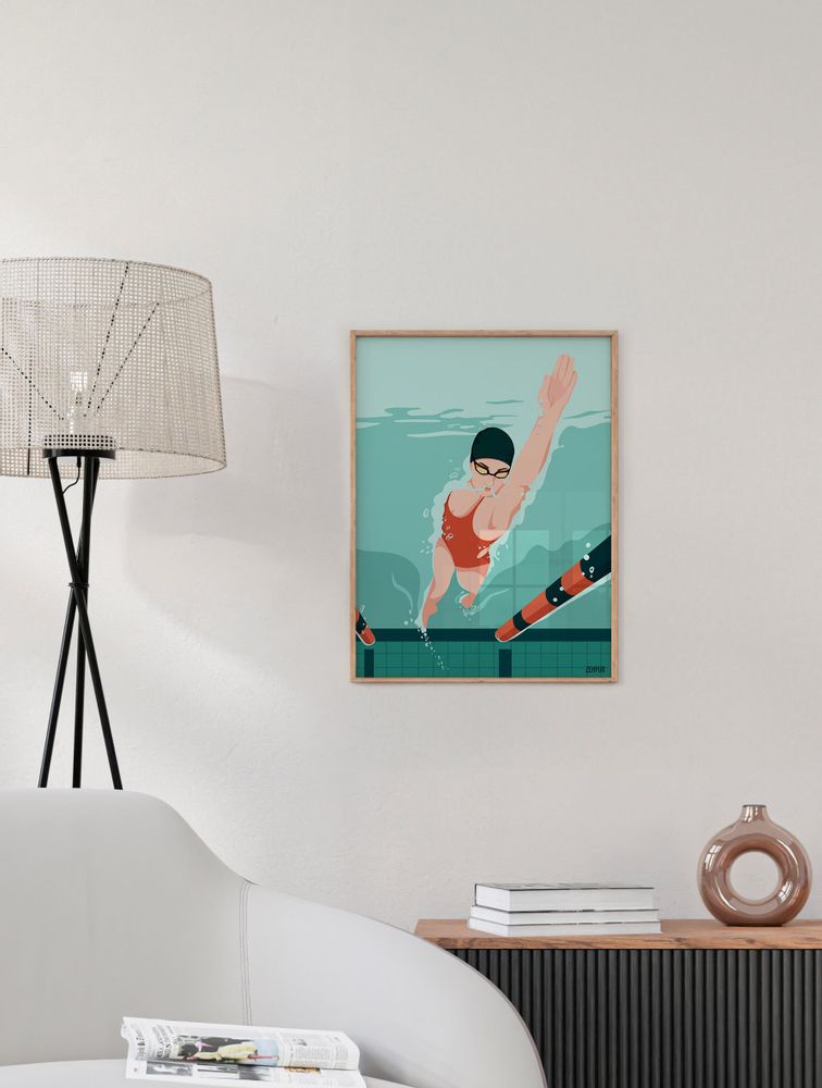 Poster - Swimming | sport poster - ZEHPUR