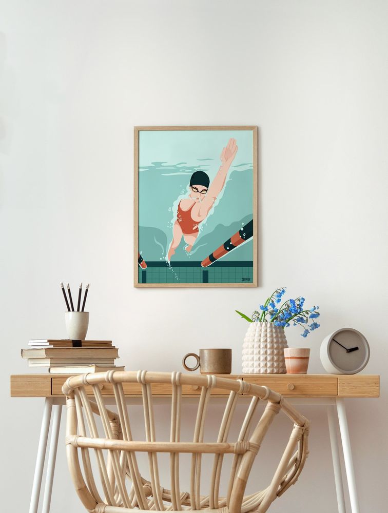 Poster - Swimming | sport poster - ZEHPUR
