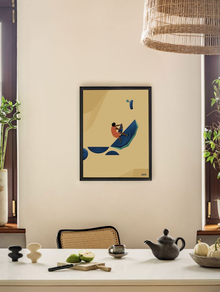 Poster - Boulder climbing poster - sport - ZEHPUR