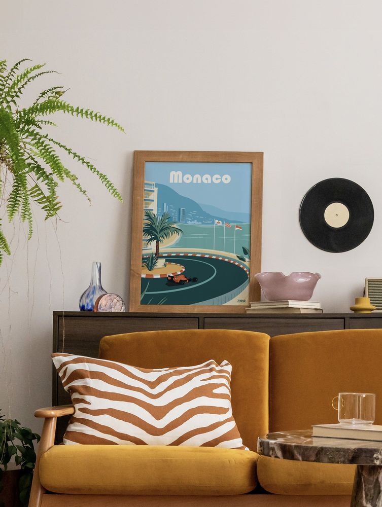 Affiches - Affiche F1 Monaco - Ville - ZEHPUR