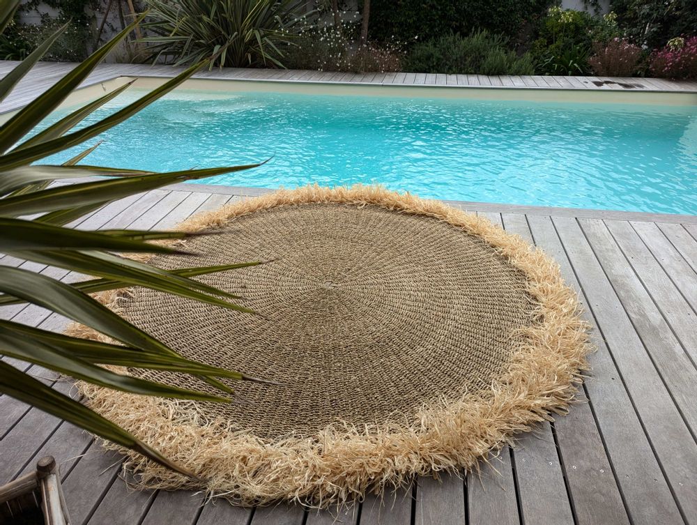 Tapis contemporains - Tapis en Seagrass et Raphia (Bali) - TSRP-150 - BALINAISA