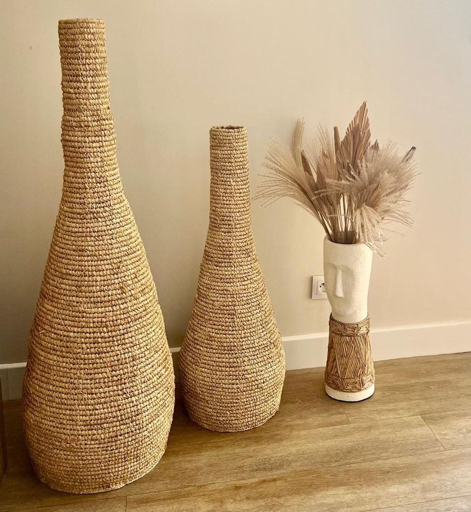Objets design - Lampe à poser en Sisal (Bali) PLSPP14 - BALINAISA