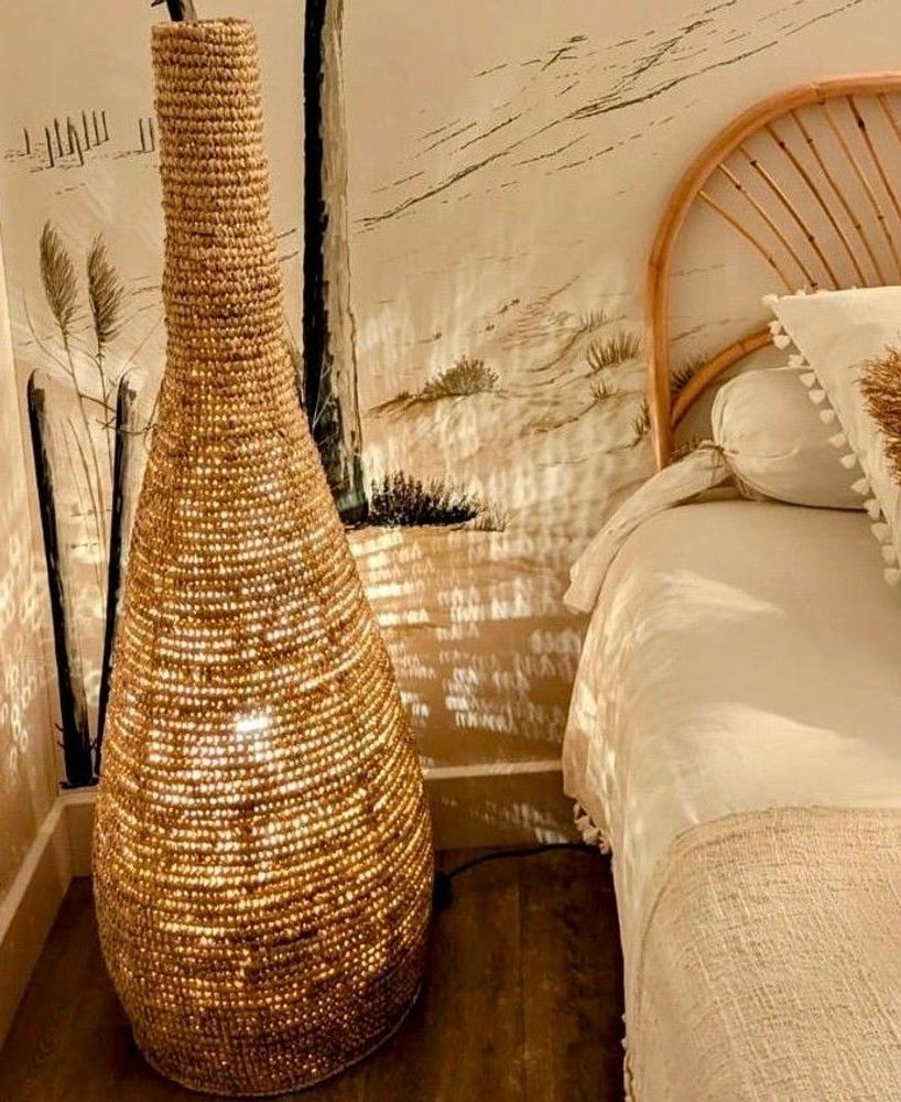 Objets design - Lampe à poser en Sisal (Bali) PLSPP14 - BALINAISA
