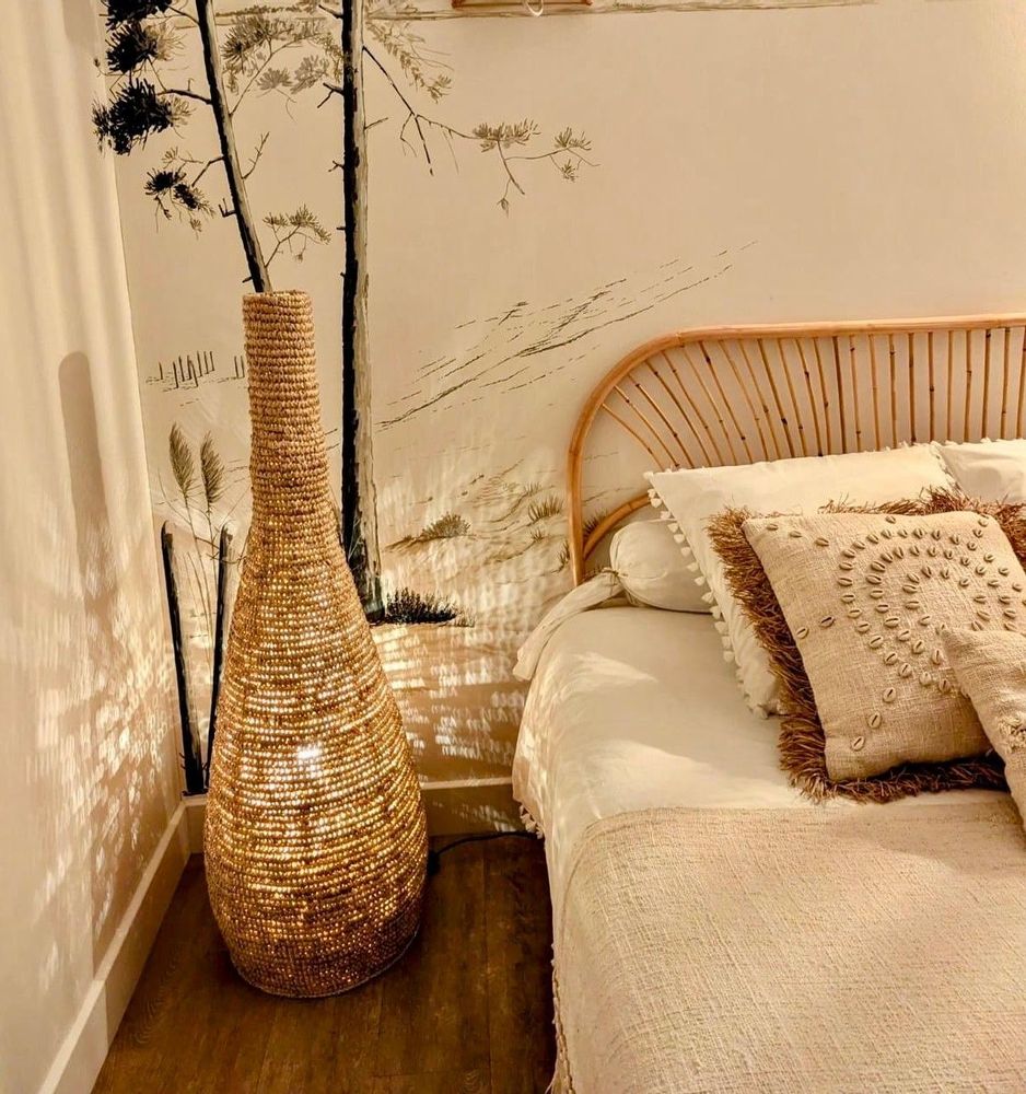 Objets design - Lampe à poser en Sisal (Bali) PLSPP14 - BALINAISA