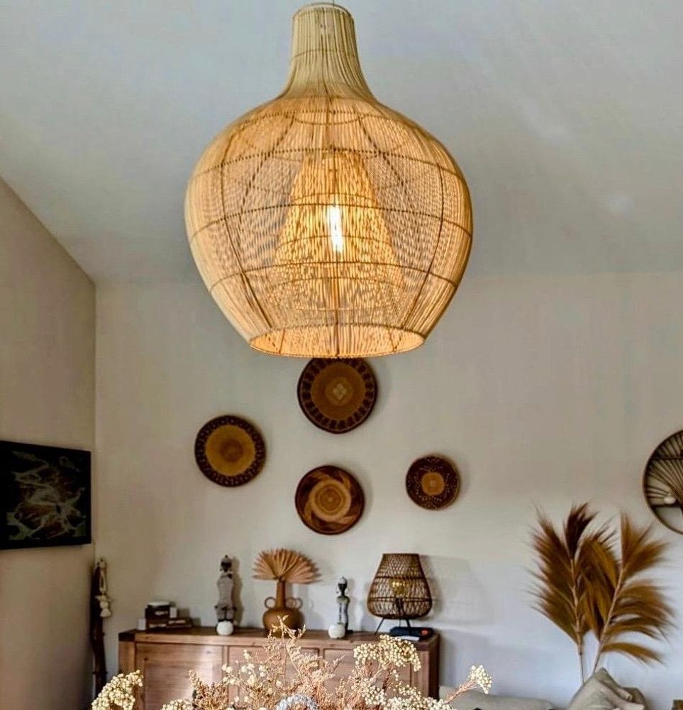 Hanging lights - Rattan suspension - size S - SLPSR1 - BALINAISA