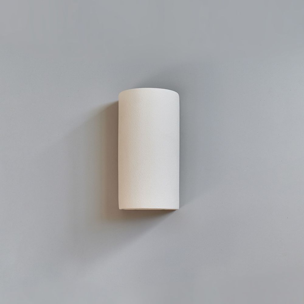 Wall lamps - Textured matte white ceramic wall light - ORA