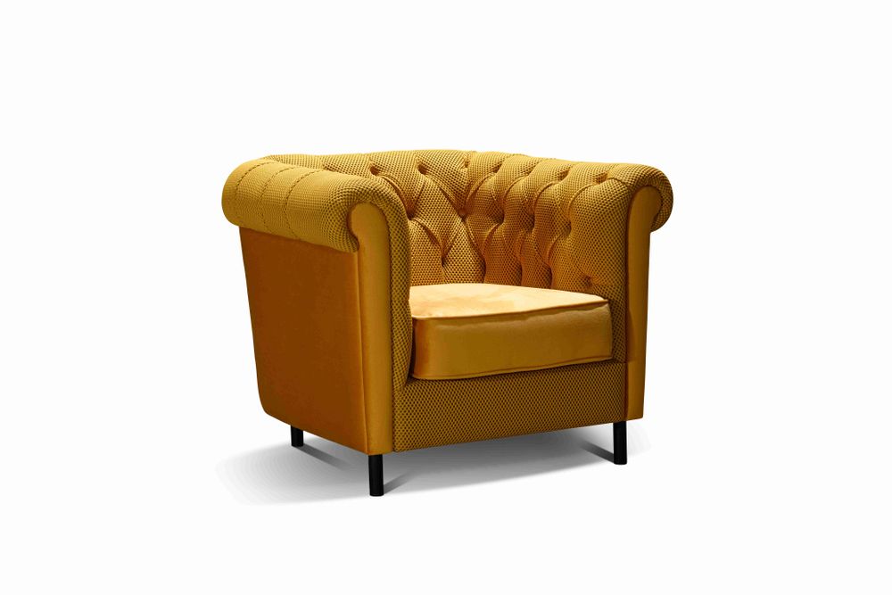Chairs for hospitalities & contracts - Chesterfield Armchair - Yellow - MITO HOME
