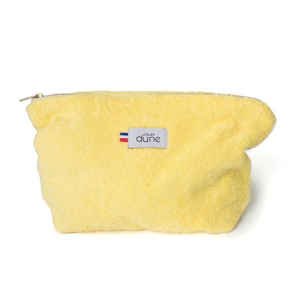 Clutches - Upcycled and Made in France pouch - Yellow - ATELIER DUNE
