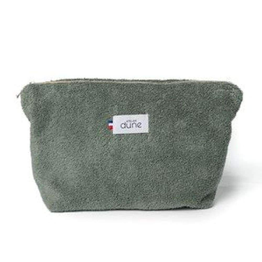 Clutches - Upcycled and Made In France pouch - Sauge - ATELIER DUNE