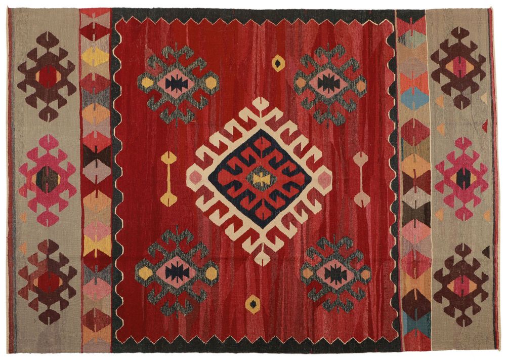 Rugs - Kilim with antique yarns - KILIMS ADA