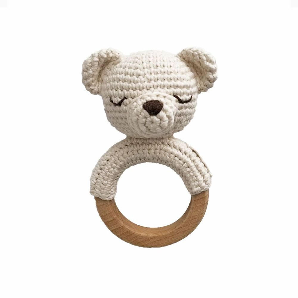 Jouets enfants - Anneau de dentition Polar Bear | crème - PATTI OSLO