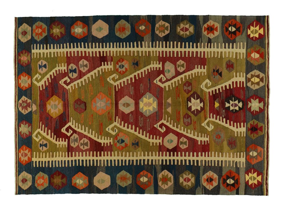 Tapis - Kilim avec fils anciens - KILIMS ADA