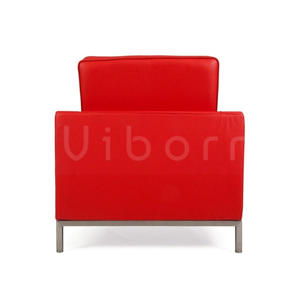 Armchairs - Kinorr Lounge Chair - Red Italian Leather - VIBORR