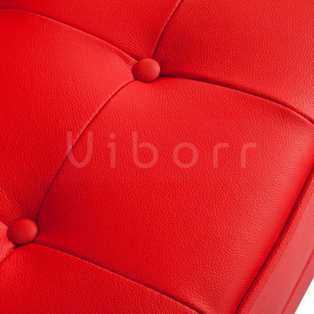 Armchairs - Kinorr Lounge Chair - Red Italian Leather - VIBORR