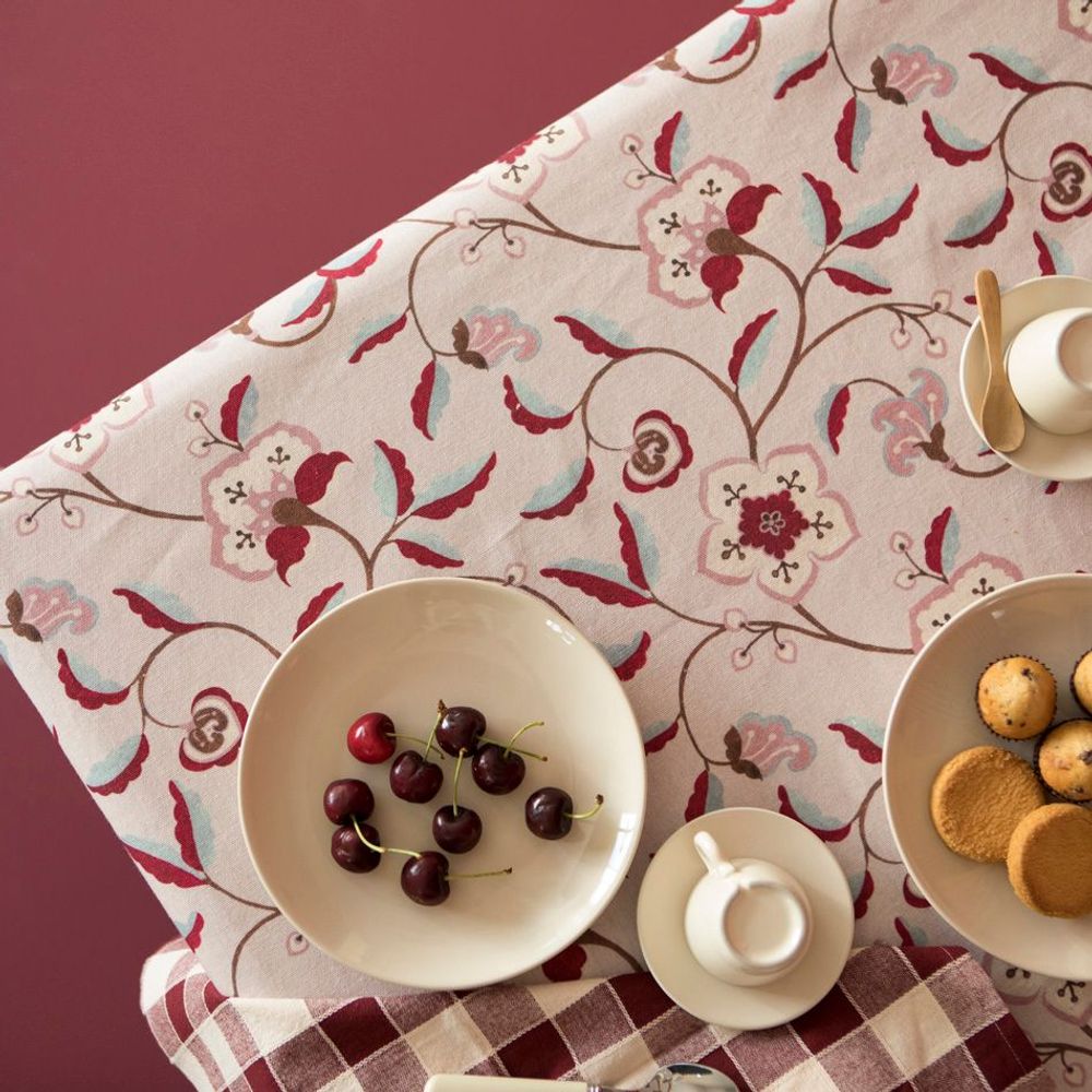 Table linen - Victoria Floral Tablecloth - MAHE HOMEWARE