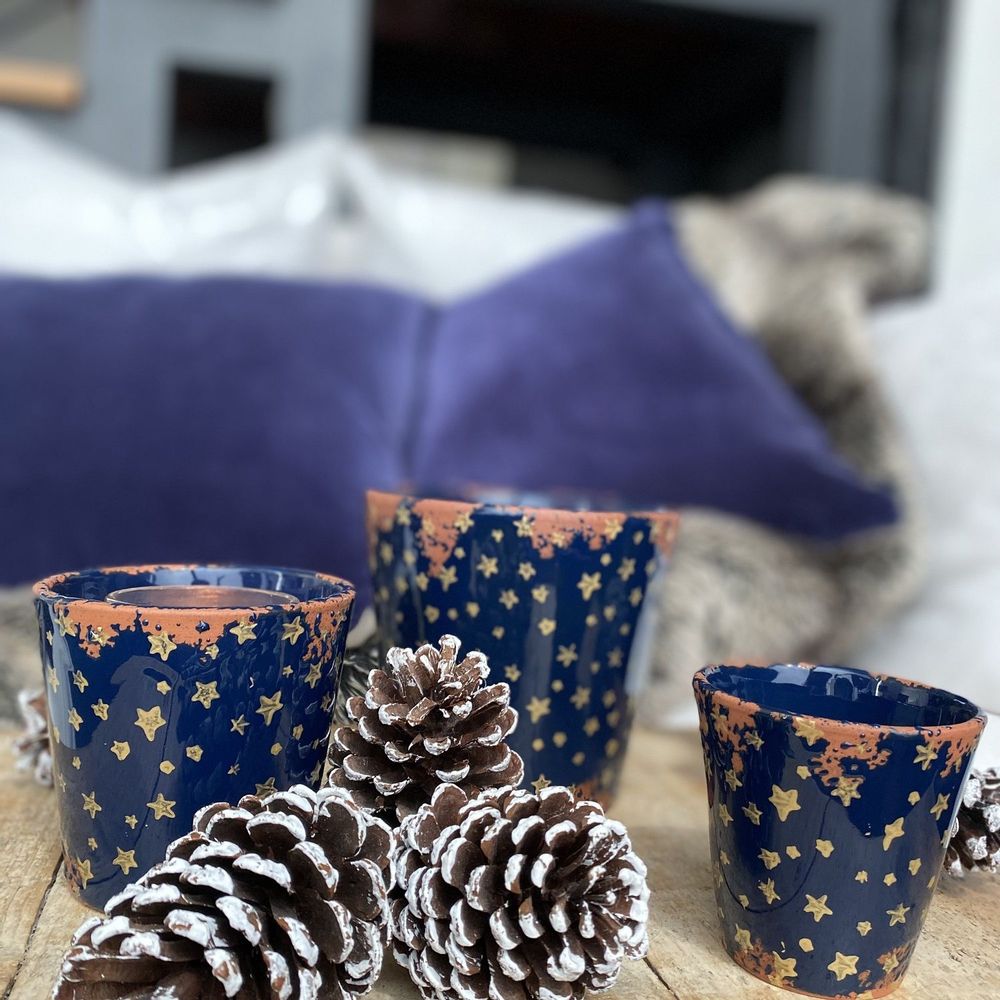 Bougies - Bougie parfumée en céramique étoile de Noël taille L - WAX DESIGN - BARCELONA