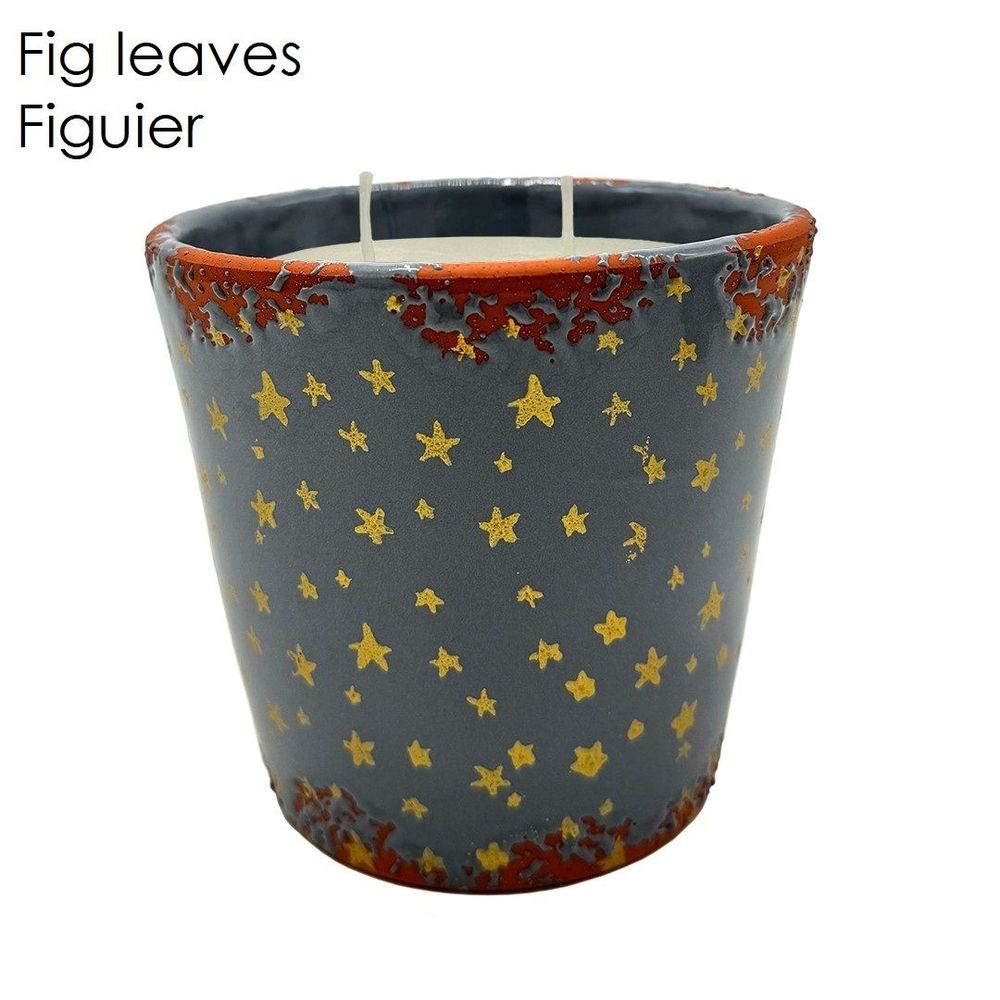 Bougies - Bougie parfumée en céramique étoile de Noël taille L - WAX DESIGN - BARCELONA