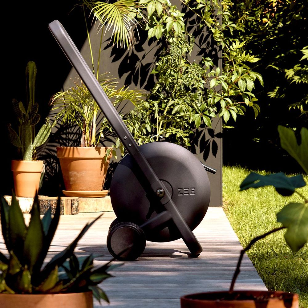 Garden accessories - TASMAN black - 50m pipe trolley - ZEE