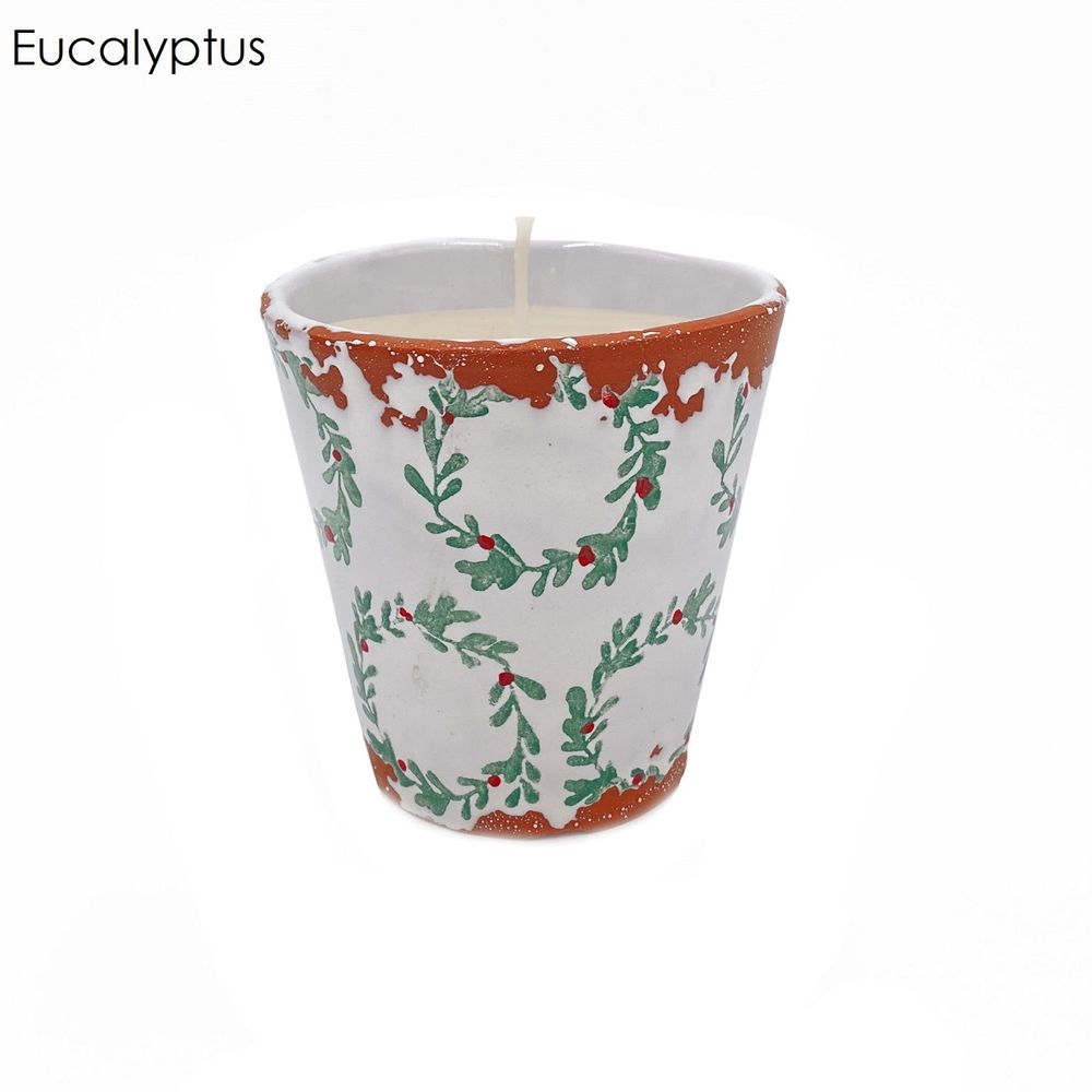 Candles - Christmas wreath ceramic scented candle size S - WAX DESIGN - BARCELONA