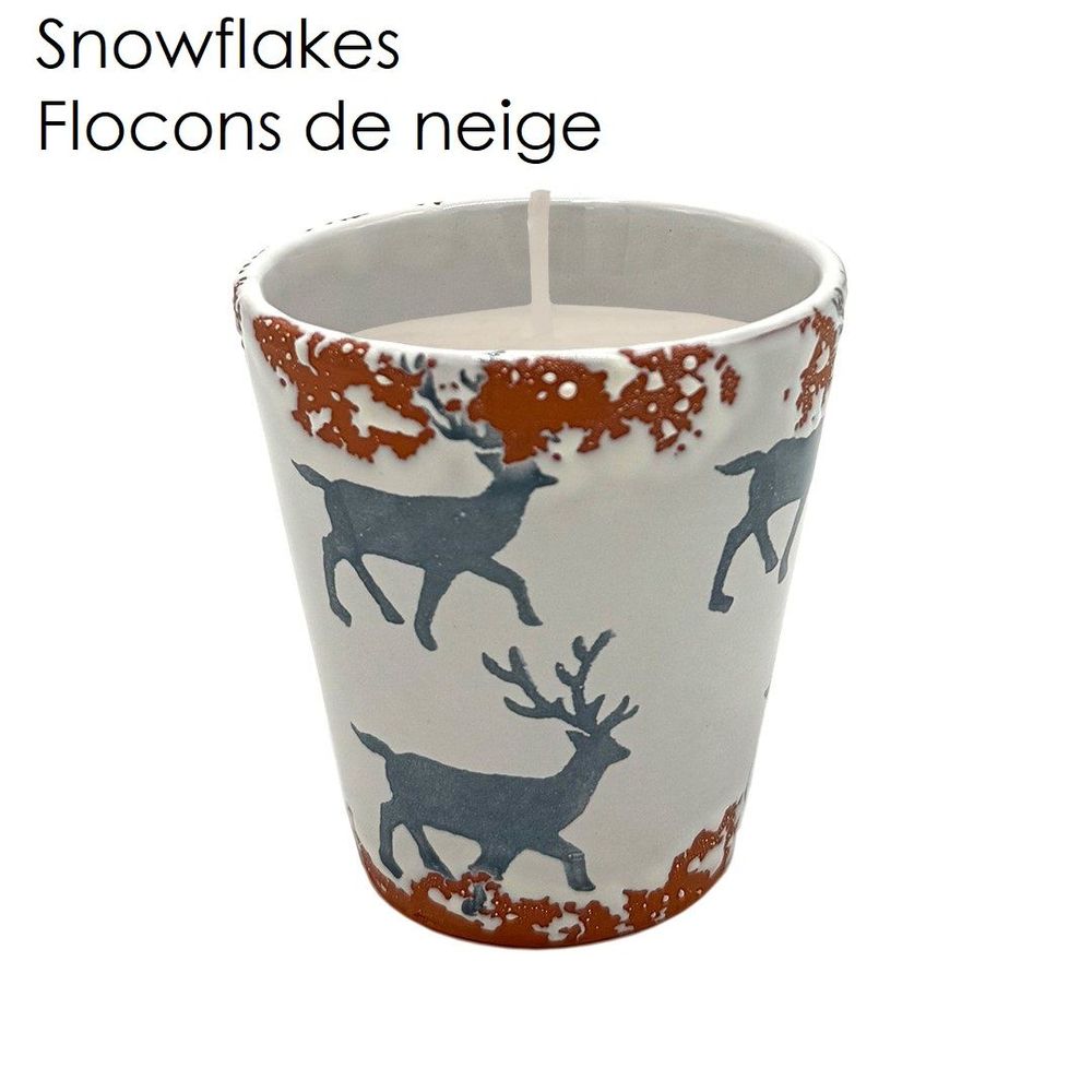 Bougies - Bougie parfumée en céramique représentant un renne de Noël taille S - WAX DESIGN - BARCELONA
