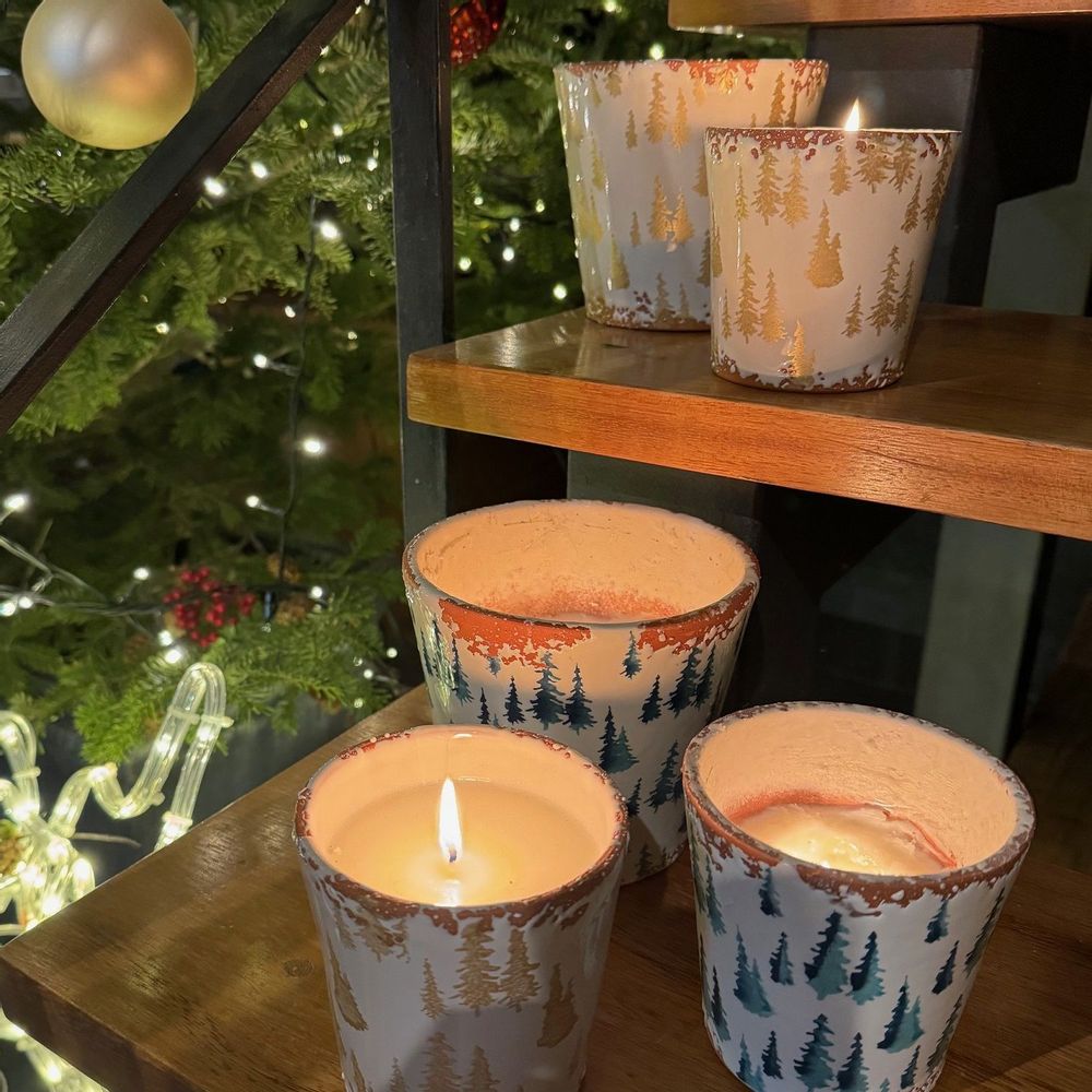 Candles - Christmas tree ceramic scented candle size L - WAX DESIGN - BARCELONA