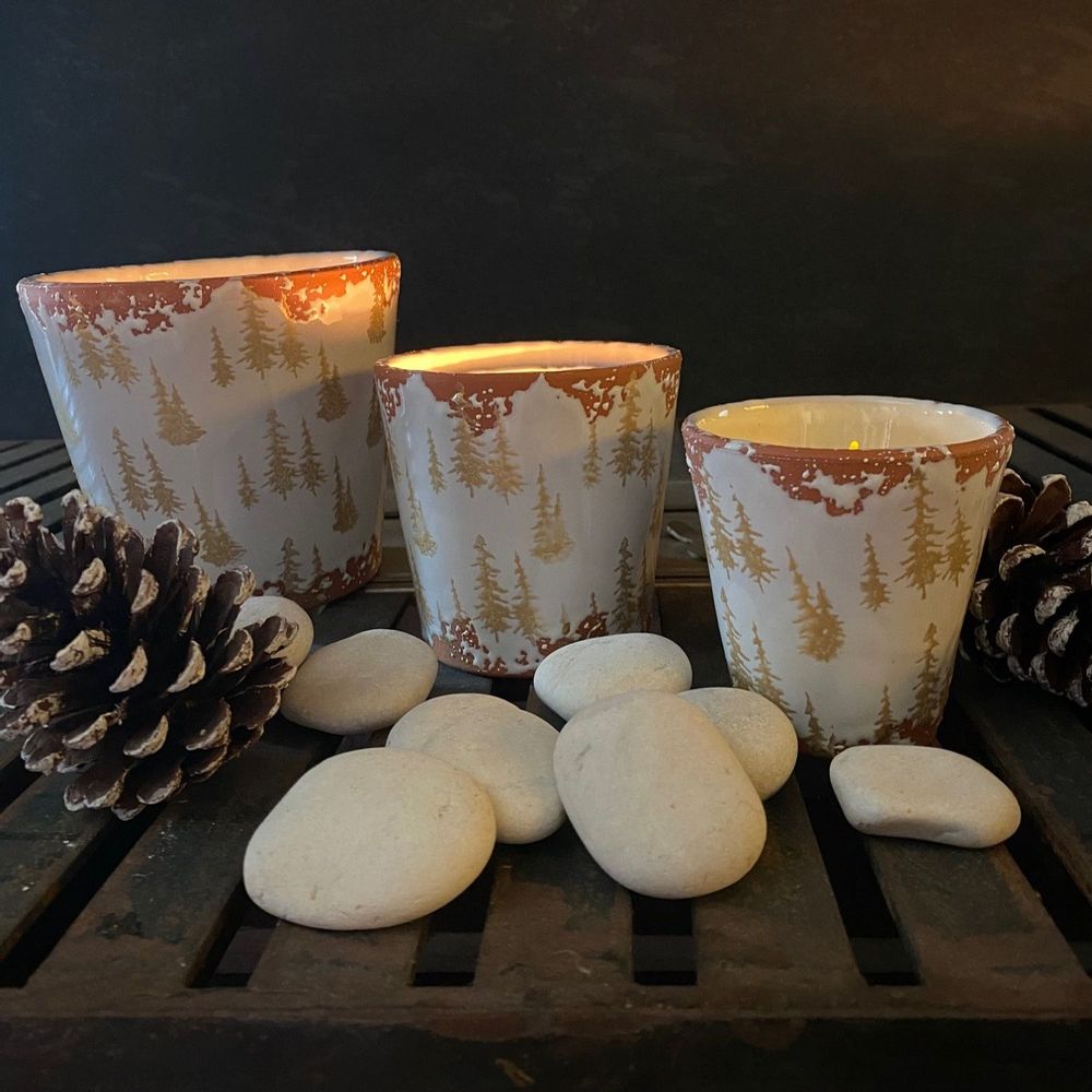 Candles - Christmas tree ceramic scented candle size L - WAX DESIGN - BARCELONA