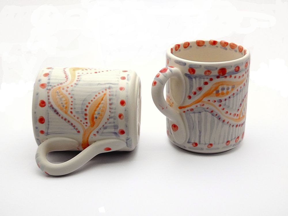 Tasses et mugs - Rayures et pois - LOU ARTECERAMICA