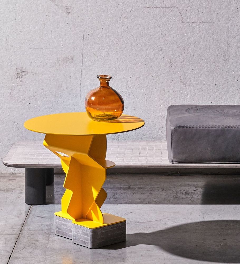 Design objects - NEVEL bookcase/MATERIA E MEMORIA coffee table - MOS DESIGN
