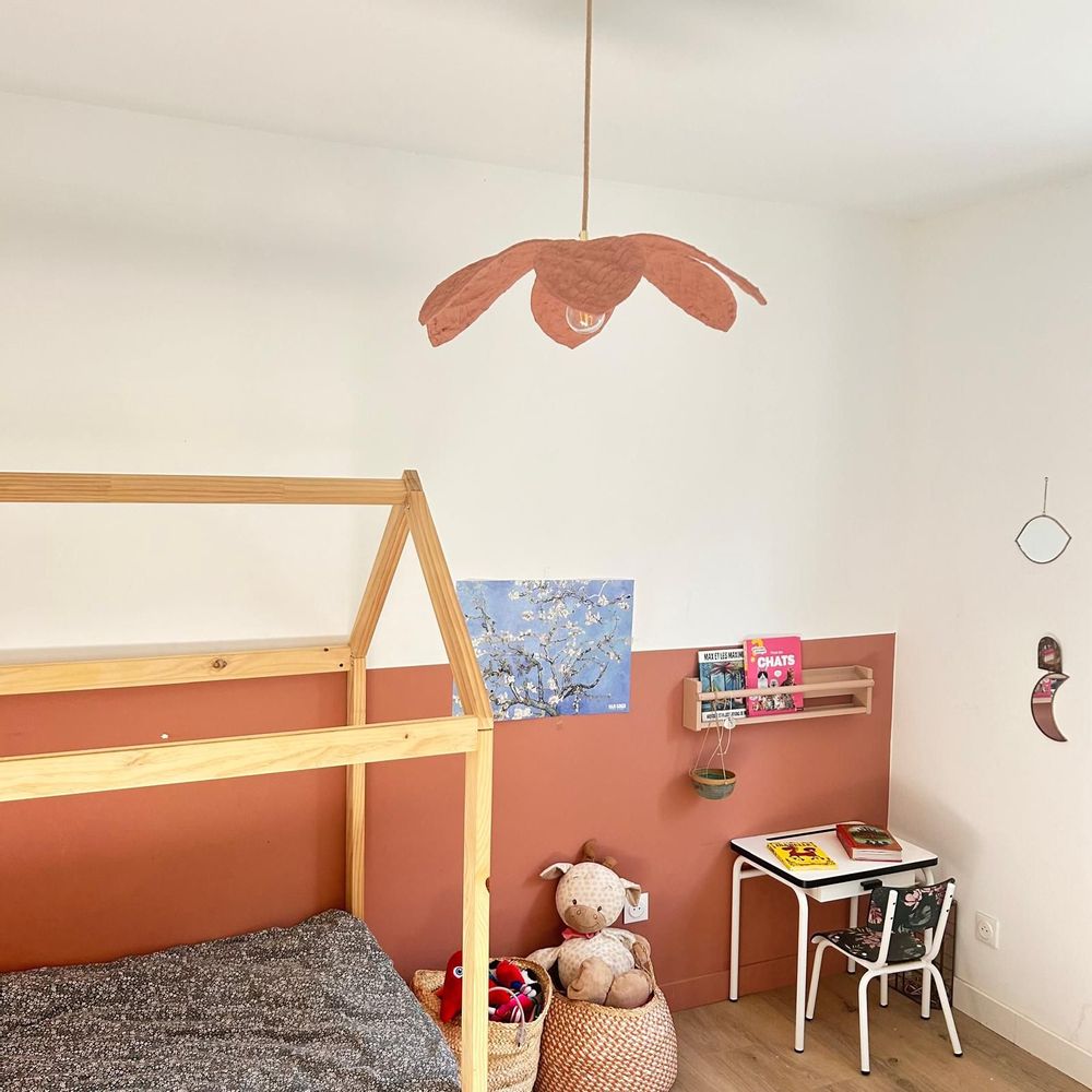 Hanging lights - NENUPHAR Pink Lampshade - PAS DANS LA MER