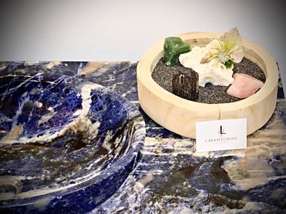 Design objects - The XXL sodalite basin: Handmade design & decorative object - LAVENTURINE GALLERY