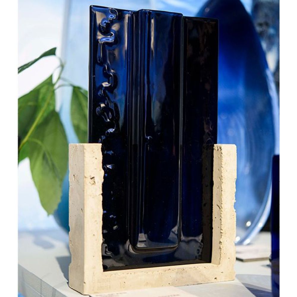 Verre d'art - Vase . ROARING FORTIES . Triptyque . Collection Canopée - AURORE BOUTER GLASS ART
