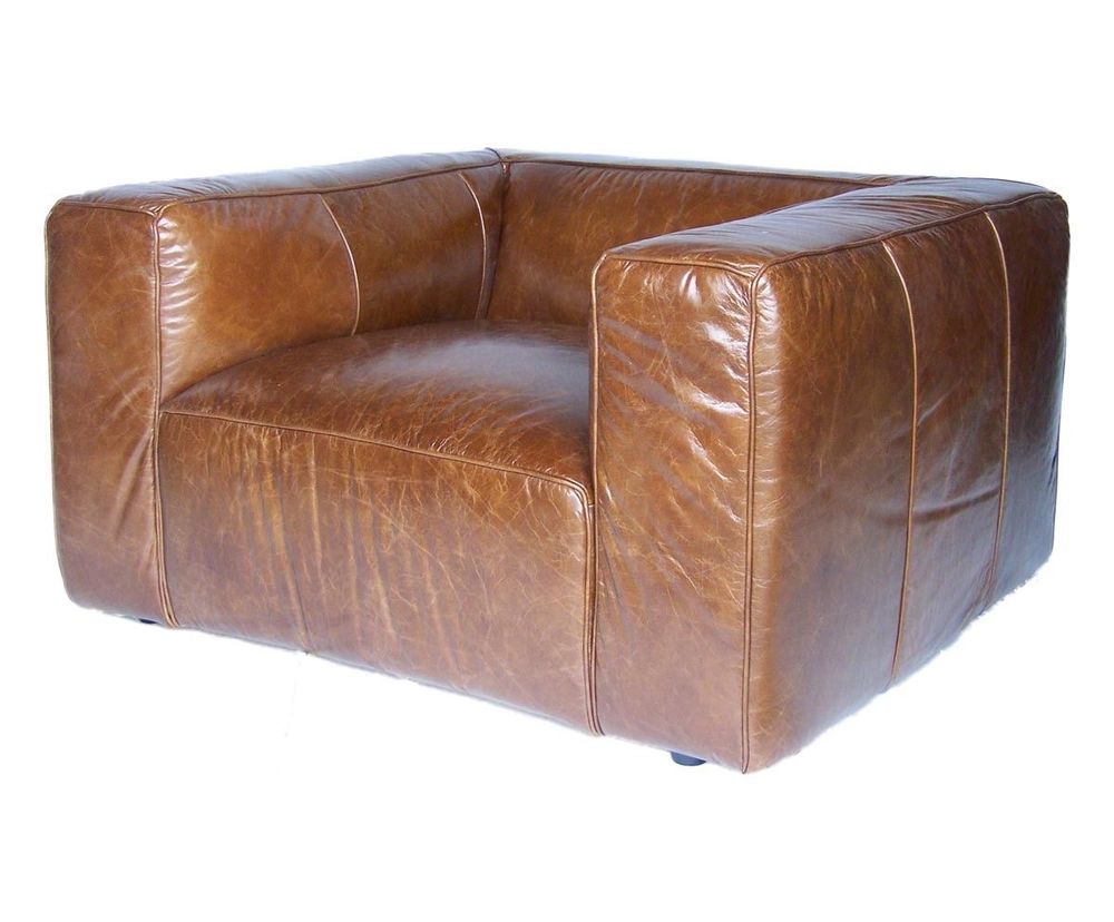 Armchairs - Boston Genuine Leather Armchair - Comfort and Contemporary Elegance - JP2B DECORATION