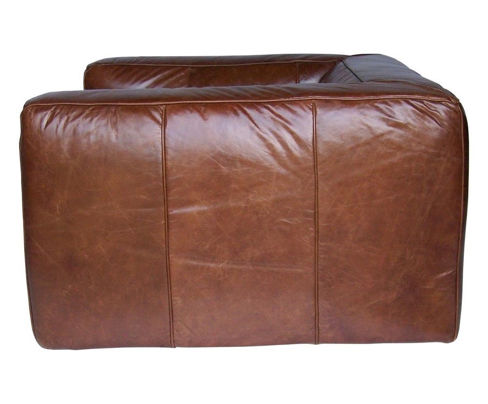 Armchairs - Boston Genuine Leather Armchair - Comfort and Contemporary Elegance - JP2B DECORATION